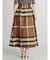 ビックチェックフレアスカート