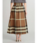 ビックチェックフレアスカート
