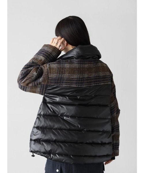 ツイードチェックパデットブルゾン｜メドックの通販｜&mall（アンド