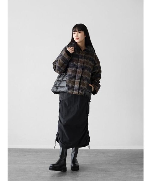 ヤマダヤ　RADIATE　ツイードチェックデパッドブルゾン ツイードチェックパデットブルゾン｜メドックの通販｜&mall（アンド