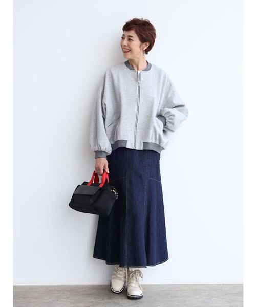 フルジップブルゾン CIASENSE ブルゾン アウター High neck zip-up short blouson