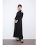 ショルダーカットジャガードドレス