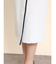 配色パイピングナロースカート