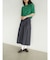 Reversible gather flare skirt