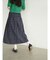 Reversible gather flare skirt