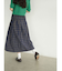 Reversible gather flare skirt