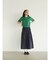 Reversible gather flare skirt