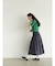 Reversible gather flare skirt