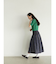 Reversible gather flare skirt
