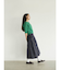 Reversible gather flare skirt