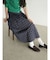 Reversible gather flare skirt