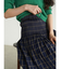 Reversible gather flare skirt