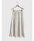 Reversible gather flare skirt