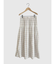 Reversible gather flare skirt