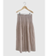Reversible gather flare skirt