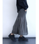 異素材タックデザインスカート