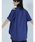 ショルダースリットカットソー（Blue）