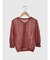 Openwork knit cardigan