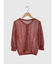Openwork knit cardigan