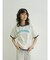 Letter print ringer T-shirt