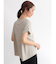 袖ロールプリントロゴTシャツ