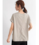 袖ロールプリントロゴTシャツ