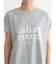 袖ロールプリントロゴTシャツ