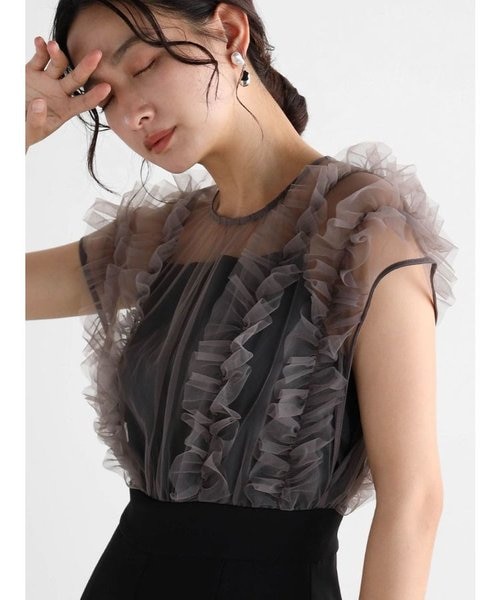 ANDRESED チュールフリルパンツドレス チュールフリルパンツドレス｜メドックの通販｜&mall（アンド