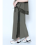 サイドジッパーメッシュプリーツスカート
