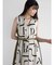 ジオメトリックフォントプリントワンピース