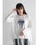 ドロストヘム箔ロゴロングTシャツ