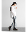 ドロストヘム箔ロゴロングTシャツ