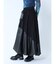 レザードッキングバルーンスカート