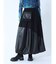 レザードッキングバルーンスカート
