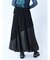 レザードッキングバルーンスカート
