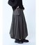 レザードッキングバルーンスカート