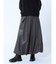 レザードッキングバルーンスカート
