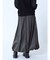 レザードッキングバルーンスカート