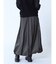 レザードッキングバルーンスカート