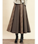 ツイード×ジャガード切り替えスカート