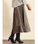 ツイード×ジャガード切り替えスカート