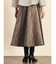 ツイード×ジャガード切り替えスカート