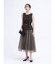 ビジューベルトチュールドレス（brown）