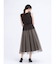ビジューベルトチュールドレス（brown）