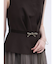 ビジューベルトチュールドレス（brown）