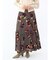 フラワーペイントロングスカート