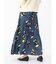 フラワーペイントロングスカート