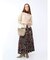 フラワーペイントロングスカート