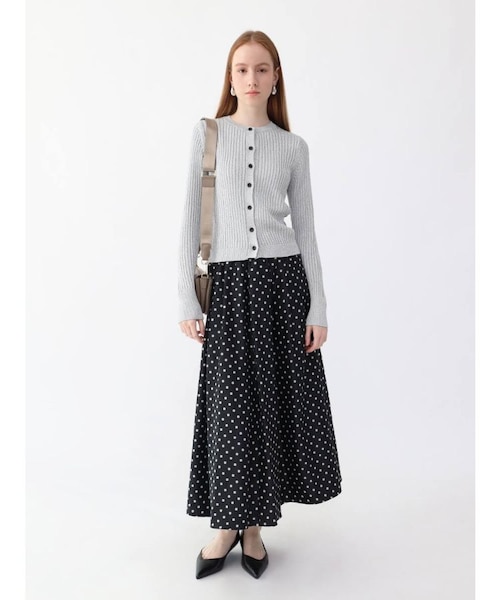 ドットロングスカート｜メドックの通販｜&mall（アンドモール
