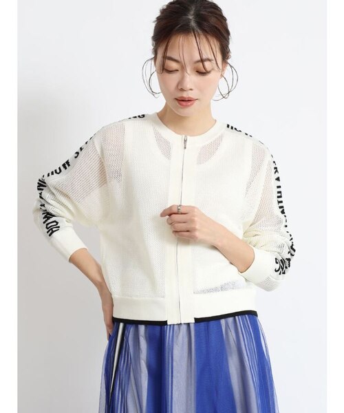 SCOTCLUB アームロゴメッシュ編みジップブルゾン Vin｜アームロゴメッシュ編みジップブルゾン | Rakuten Fashion